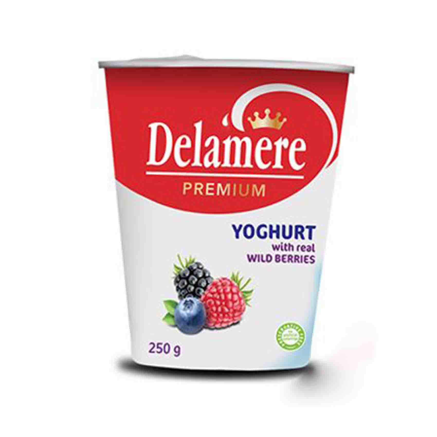 Delamere Premium Real Wild Berries Yoghurt 250ml