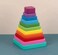 Wooden Square Coloured Tower