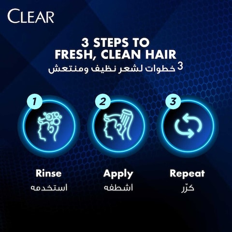 Clear Anti-Dandruff Shampoo Deep Cleanse 350ml Pack of 2