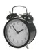 Steel Alarm Clock Multipurpose Alarm Clock Black/White 10x6x14centimeter