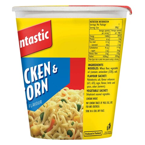 Fantastic Cup Noodles Chicken And Corn 70g