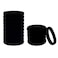 Msure Hair Ties, 24 Pieces Large Cotton Stretch Ties Bands Rope Ponytail Holders Headband For Curly And Thick Heavy - Black