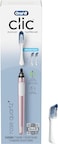 Clic Toothbrush, Rose, with 2 Replaceable Brush Heads and Magnetic Toothbrush Holder