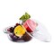 Aiwanto 1000ml Glass Bowl with Lid Fruit Salad Bowl Dining Table Food Storage Bowl