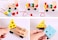 Beauenty - Wooden Toys Stacking Train Blocks, Pull Toy Promotes Baby Development. Educational Toys For Toddlers With 20 Wooden Shapes And 1 Train Toy