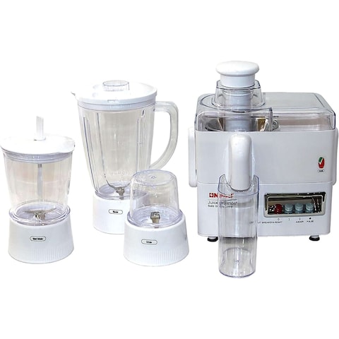 Nobel 4in1 Food Factory 1 Ltr Spinner Chopper Dry Mill 400W 2Speed NJ176G4 White