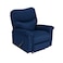 In House Velvet Rocking Recliner Chair - Dark Blue - NZ110