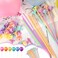 42cm Balloon Support Sticks with Cups and Stand Party Decoration Accessories for Large Balloons Pack of 50pcs (Multicolour, 42 cm)