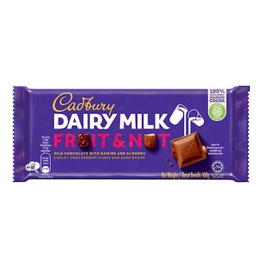 Cadbury Dairy Milk Fruit And Nuts Chocolate Bar 160G