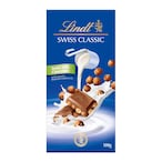 Buy Lindt Swiss Classic Hazelnut Milk Chocolate 100g in Saudi Arabia