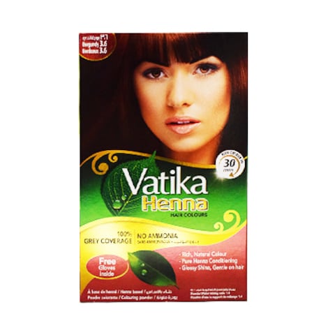 Vatika Henna Hair Color 3.6 Burgundy 10g x Pack of 6