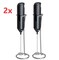 Lavish 2-Pack Battery Powered Electric Milk Frother Handheld Egg Beater