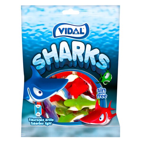 Vidal Jelly Sharks Halal 100G