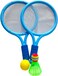 Party Time Set of Tennis Rackets for Children, Tennis Balls Badminton Rackets Kids Set Outdoor Game Toys for Children