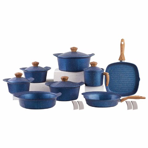 Ideal Home Granite Octagon Set - 17 Pieces