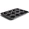 Showay 12 Cavity Cupcake Bakeware Pan Non-Stick Carbon Steel Muffin Cakes Bread Jelly Baking Tray