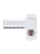 Generic Wall Mount Automatic Toothpaste Dispenser White/Silver/Clear 11x3x5centimeter