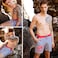 Anemoss Shrimp Mens Swim Trunk, Swimming and Beach Shorts For Men with Elastic Drawstring Waistband, Soft Mesh Lining and Pockets, Standard Fit and Mid-Length, S Size