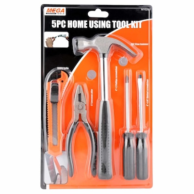 Mega Home Tool Kit Multicolour Pack of 5