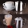 Generic Stainless Steel Milk Frothing Pitcher Measurements On Both Sides Inside Espresso Machines Milk Frothers Latte Art Measuring Jugs