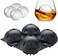Ice Ball Maker, 1 Pcs DOPGL Large Black Sphere Mold Silicone Ice Cube Trays for Whisky -2 Inch Round Ice Cube Mold