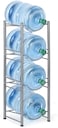 Generic Water Bottle Holder 4-Tier Cooler Jug Rack, 5 Gallon Water Bottle Storage Rack Detachable Heavy Duty Chrome Water Bottle Cabby Rack Caddy Carrier With Holder, (Mix Color)
