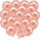 Katchon Rose Gold Balloons Party Decorations Set - Pack Of 30, 12 Inch, Rose Gold Balloon For Rose Gold Party Decoration, Rose Gold Balloons Metallic For Bridal Shower, Bachelorette, Birthday Balloons