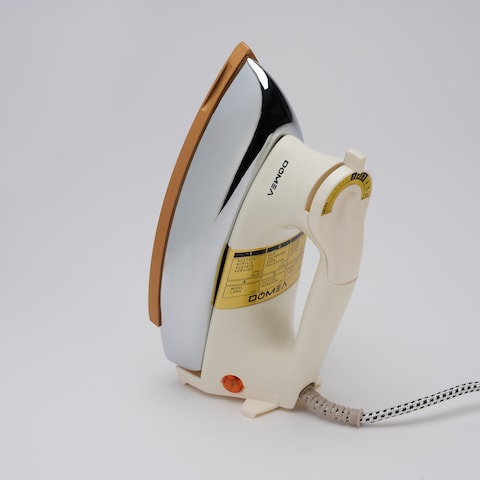 DOMEA&reg;&reg; Electric Dry Iron, 1200W, 1.9 kg Heavy Weight, Ceramic Coating, Automatic Thermostat Cut-Off, Suitable for All Cloth Types   7 Years Warranty