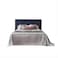 In House Latiso Velvet Bed Frame - Single - 200x100 cm - Dark Gray