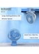 Sonashi 5 Inch 2 In 1 Desk &amp; Clip Fan With 360&deg;D Rotating Function SRF-105 Blue
