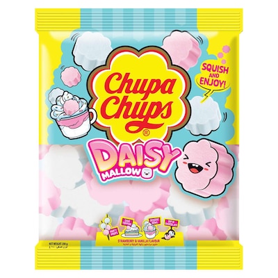 Chupa Chups Strawberry and Vanilla Flavour Daisy Mallow Marshmallow, 280g