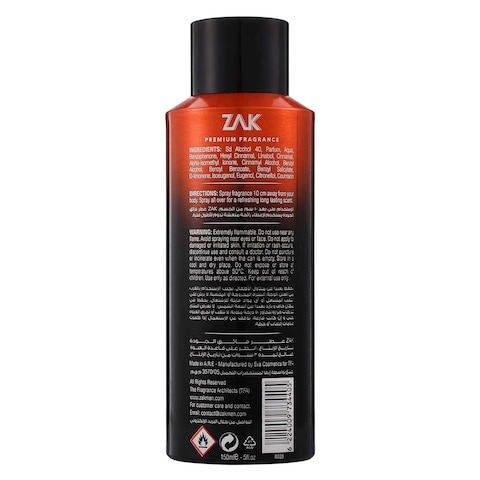 ZAK Intense Explode Eau de Parfum for Men - 150 ml