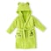 Milk&amp;Moo Cacha Frog Velvet Bathrobe, Green, Kids Bathrobe, Kids Hooded Towel, Suitable for the Ages of 2-4