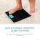 ULTIMAX Weight Scale, Precision Digital Body Bathroom Scale with Step-On Technology, Easy Read Backlit LCD Display, 180 KG Capacity Thick Tempered Glass 11x11 inch-Multicolor