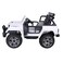 RBWTOYS - Power Electric 2023 QUAD 4X4 JEEP W/ LEATHER SEAT, RUBBER TIRES, &amp; REMOTE CONTROL S605 (WHITE) 120x64x47cm.