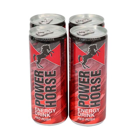 Power Horse Energy Drink Red Rush 250mlx4&#39;s