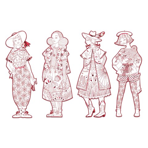 Djeco Fiodor And Friends Les Demoiselles Colouring