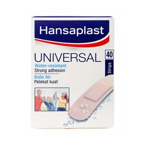 Hansaplast Universal Strong Adhesion Water Resistant Strips 40 Pieces