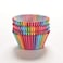 100Pcs/set Rainbow Color Cupcake Baking Paper Cases Cake Box