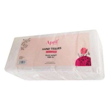 April Hand Tissues Interfold 1000GR