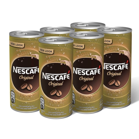 Nescafe Ready To Drink Original Chilled Coffee Can 240ml x6