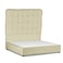 In House Al Shahba Velvet Bed Frame - Queen - 200x140 cm - Beige