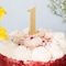 Creative Converting- Cake Topper Gold Glitter #1&lt; &gt;Gold&lt; &gt;