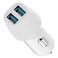 Promate VolTrip-Duo Dual USB Ports Car Charger 3.4A White