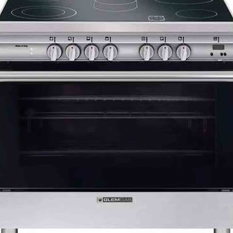 Glemgas Electric Ceramic Oven Cooker SB9624VI Black/Silver