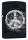 28864 218 Peace on Flag Black Matte Windproof Lighter