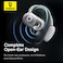 Baseus Eli Sport 1 Open Ear Air conduction Earphones Bluetooth 5.3 Wireless Earbuds With Earhooks 30H Battery Life IPX4 Waterproof Immersive Stereo Sound Headphone For Gym/Running And Many More White
