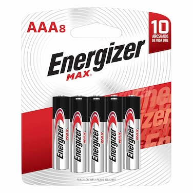 Energizer E92BP8 Max AAA Alkaline Batteries 1.5V 8 Pieces