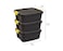 Heavy Duty 24 L Storage Box, 50L x 40W x 20H cm Made in UK, Strata, 3 pcs Pack, HTC-STR-758