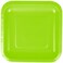 Touch Of Color Fresh Lime Square Luncheon Plates 7in 18 pcs